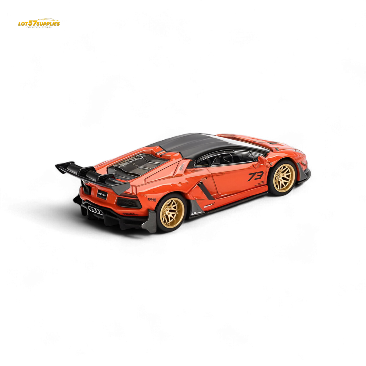 Mini GT Lamborghini Aventador Orange 1:64