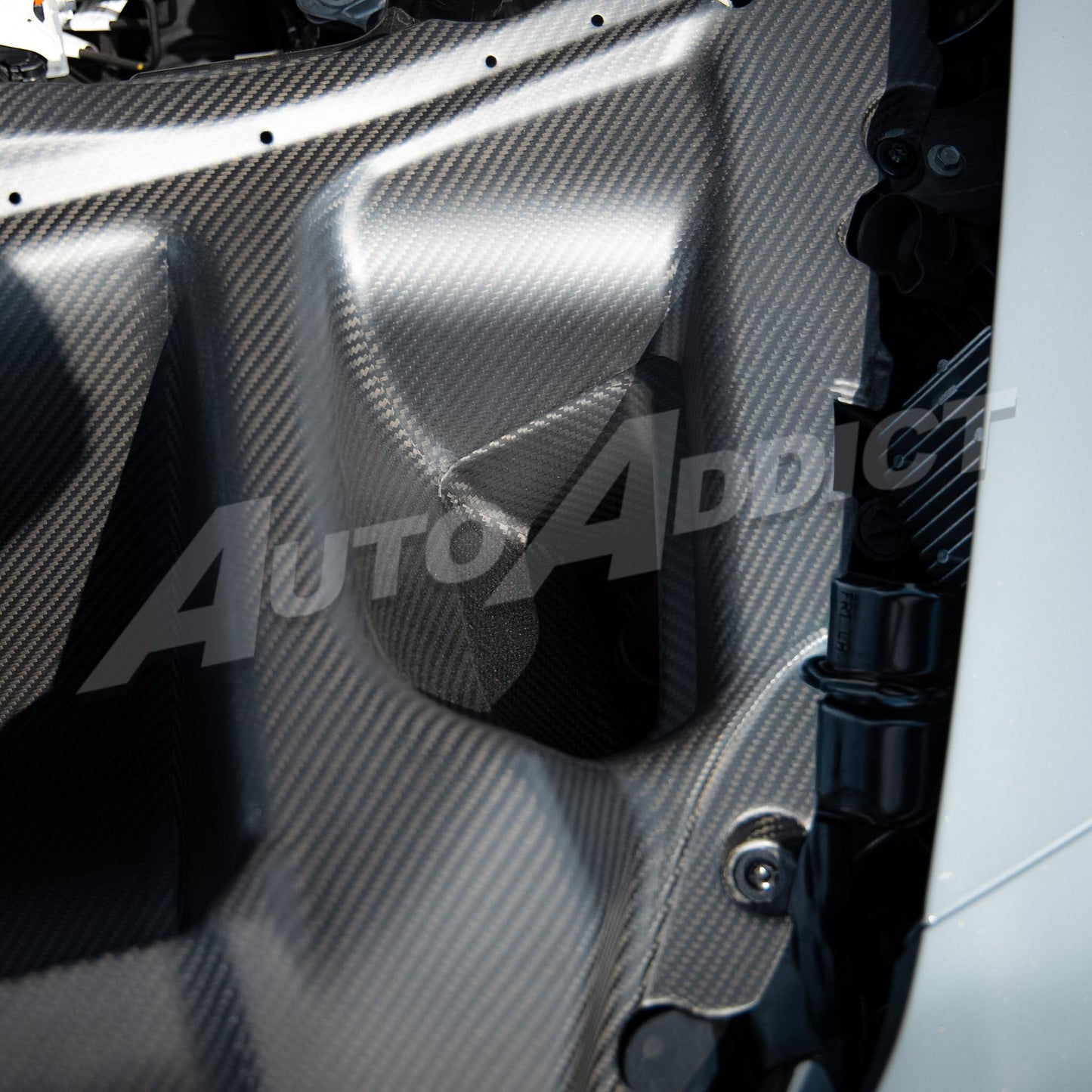 2025-2026 Corvette C8 ZR1X Dry Carbon Fiber Functional Hood Vent Kit