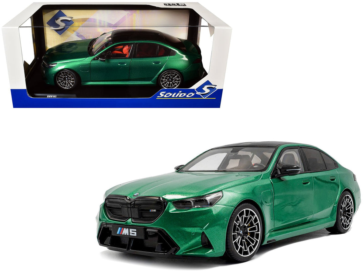 Rapid Vehicles 2025 BMW M5 Isle of Man Green Metallic 1/18 Diecast Model Car by Solido  free...