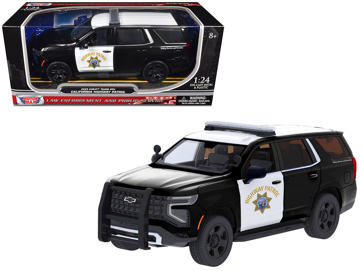 Rapid Vehicles 2025 Chevrolet Tahoe Police Pursuit Vehicle "California Highway Patrol" Black and...