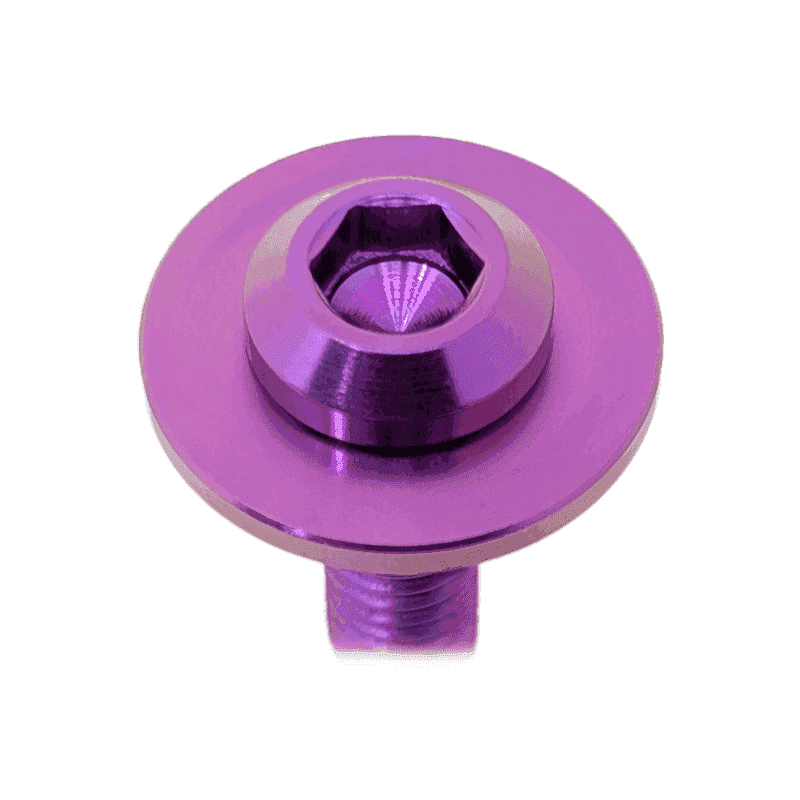 ZSPEC M10-1.5x35mm Dress Up Bolts® Fastener, Titanium GR5, Angled Head, Per Each