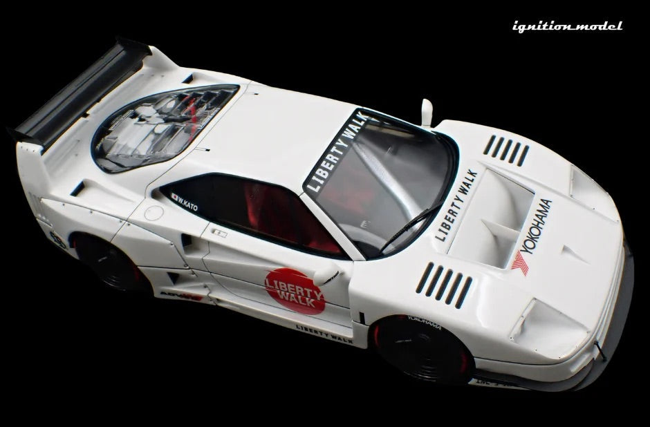 Ignition-Model 2023 Ferrari F40 LBWK LB-Works 40 Japan White 1:18