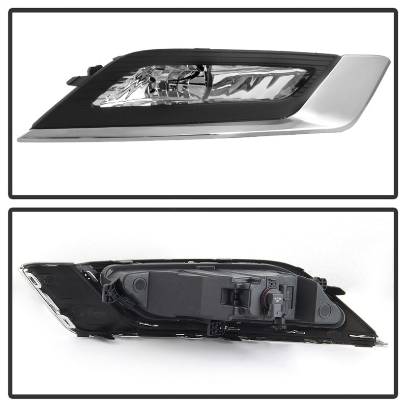 Spyder 17-18 Ford Fusion OEM Fog Lights w/ Switch & Cover - Clear (FL-FFUS17-C) 5085405