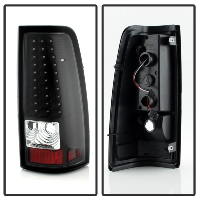 FR SPORT SPYDER Xtune Chevy Silverado 1500/2500/3500 99-02 LED Tail Lights Black...