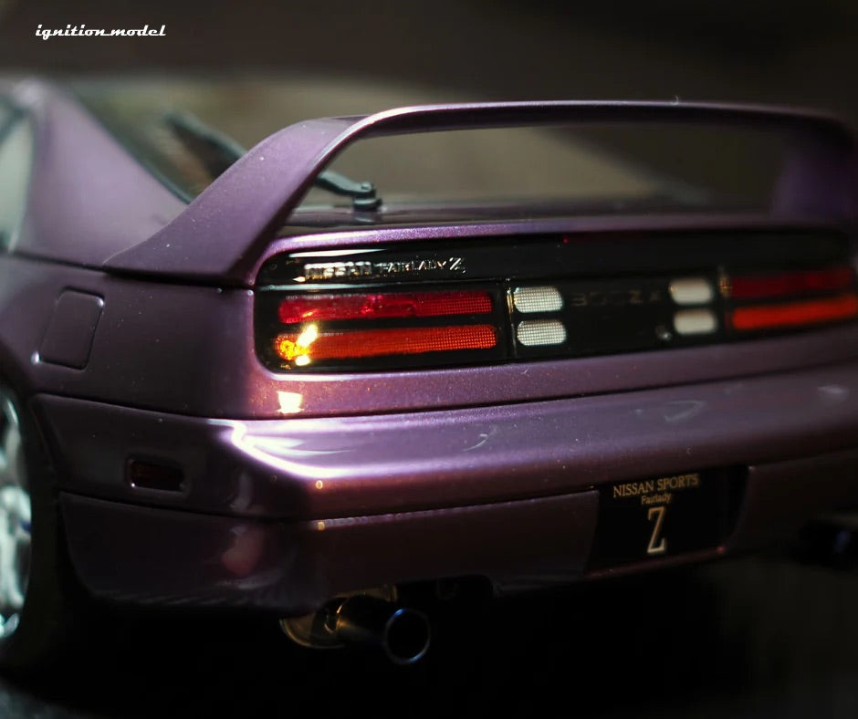 STM Diecast Ignition-Model Nissan Fairlady 300 ZX Z32 2by2 RHD Purple Metallic 1:18 - View 4