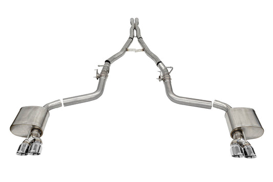 Corsa Xtreme Valved / 2.75 in Cat-Back 3.5 in Tips | 2015-2023 Challenger 6.4L, 6.2L (21070)