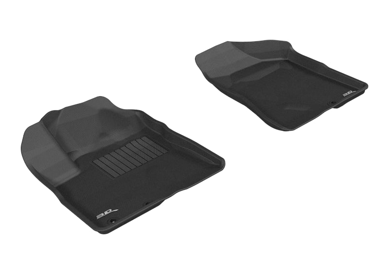 3D MAXpider 2011-2013 Kia Sorento 7-Seats Kagu 1st Row Floormat - Black L1KA00911509