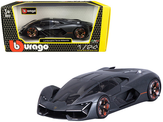 Rapid Vehicles Lamborghini Terzo Millennio Dark Gray Metallic with Black Top and Carbon Accents...