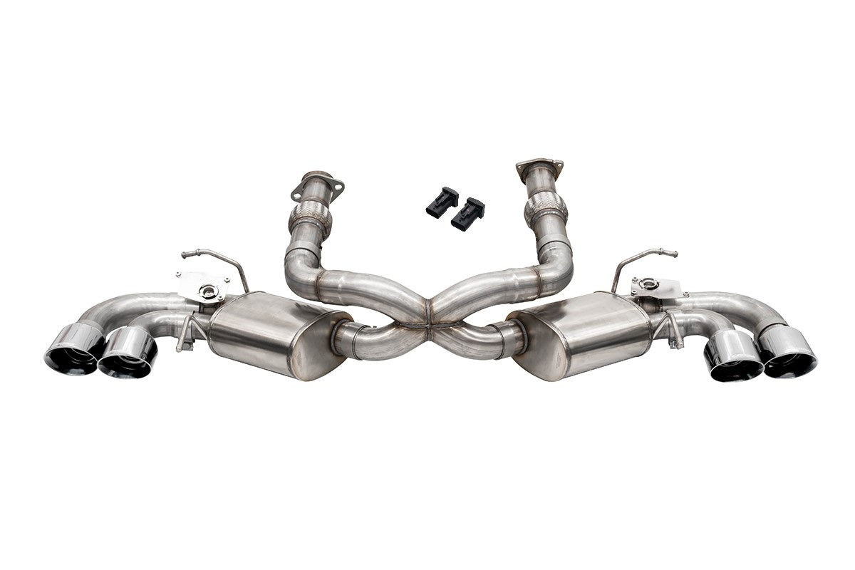 Corsa 3.0 in Cat-Back 4.5 in Pro-Series Tips | 2020-26 Corvette C8 (w/ Factory NPP) (21100, 21103-1, 21106, 21105-1)