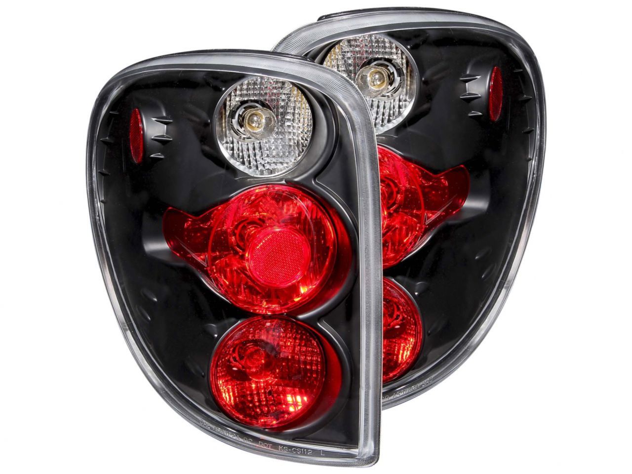Anzo 2001-2003 Dodge Caravan Taillights Black