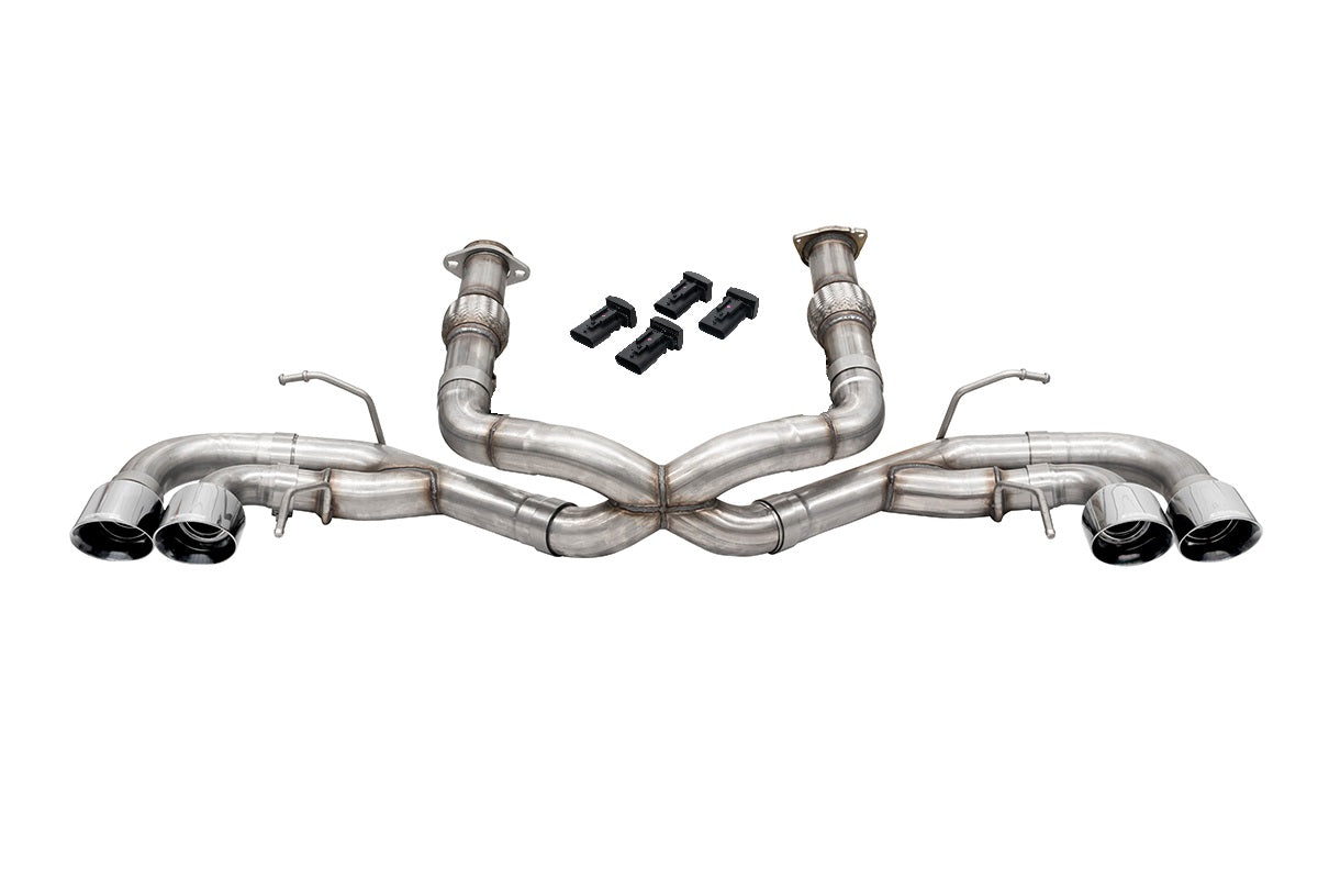 Corsa 3.0 in Cat-Back 4.5 in Pro-Series Tips | 2020-24 Corvette C8 (w/o Factory NPP) (21102, 21104-1)