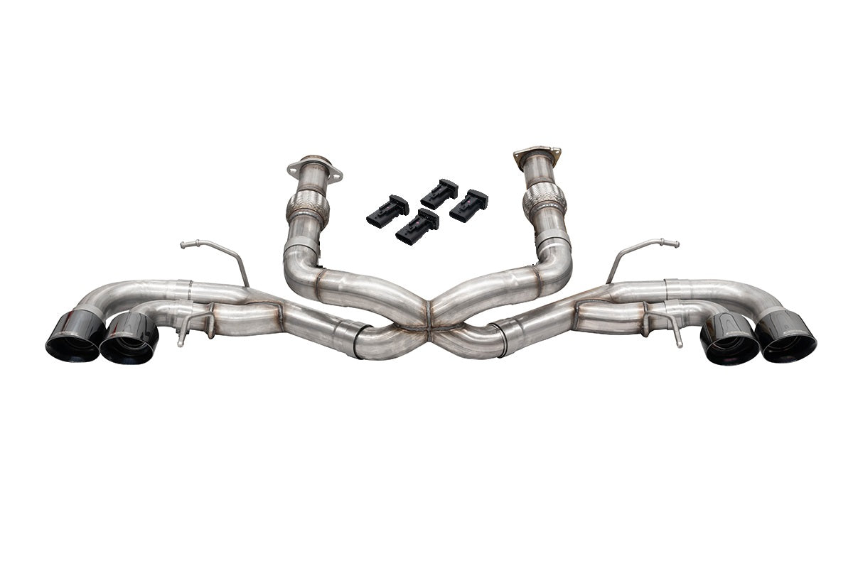Corsa 3.0 in Cat-Back 4.5 in Pro-Series Tips | 2020-24 Corvette C8 (w/o Factory NPP) (21102, 21104-1)