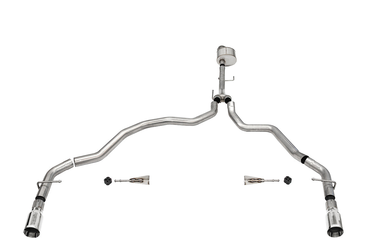 Corsa Xtreme / 3.0 in Cat-Back Dual Rear Exit | 2021-24 Ford F-150 5.0L V8 (122.8" WB) (21143)