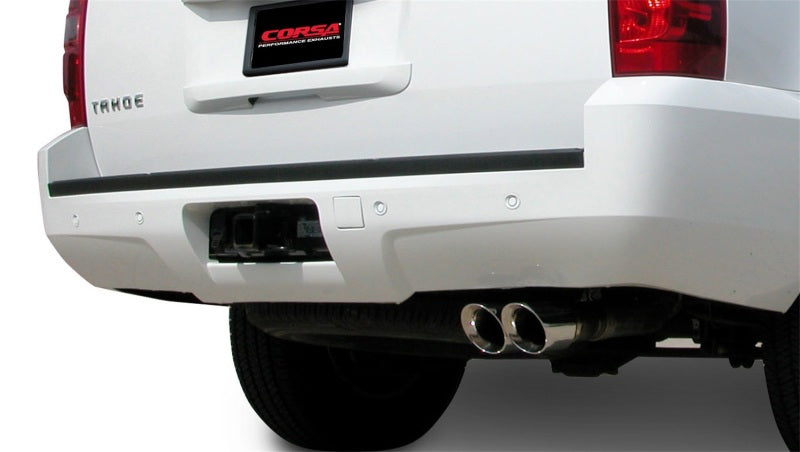 Corsa Performance 07-08 Chevrolet Tahoe 5.3L V8 Polished Sport Cat-Back Exhaust