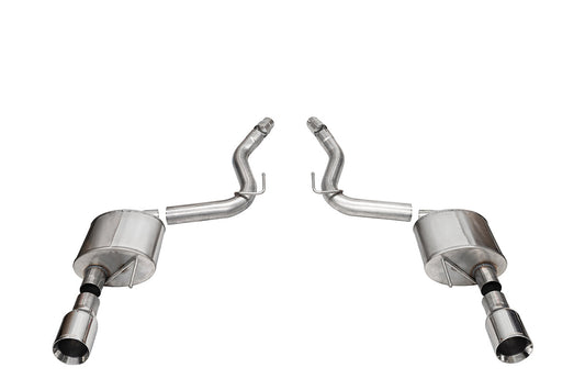 Corsa Sport, Touring / 3.0 in Axle-Back 4.5 in Straight Tips | 2024 Mustang GT Coupe (21253, 21257)