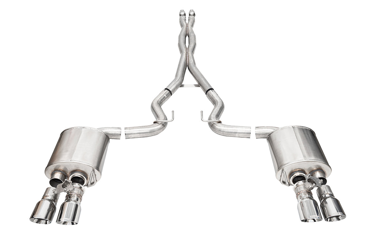 Corsa Xtreme Valved / 3.0 in Cat-Back 4.0 in Slash Tips | 2024 Mustang GT Coupe (21259)