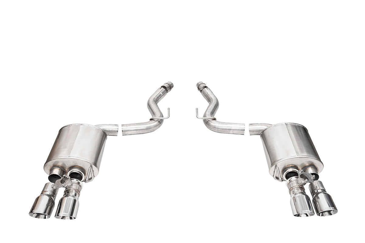 Corsa Sport Valved / 3.0 in Axle-Back 4.0 in Slash Tips | 2024 Mustang GT Coupe (21261)