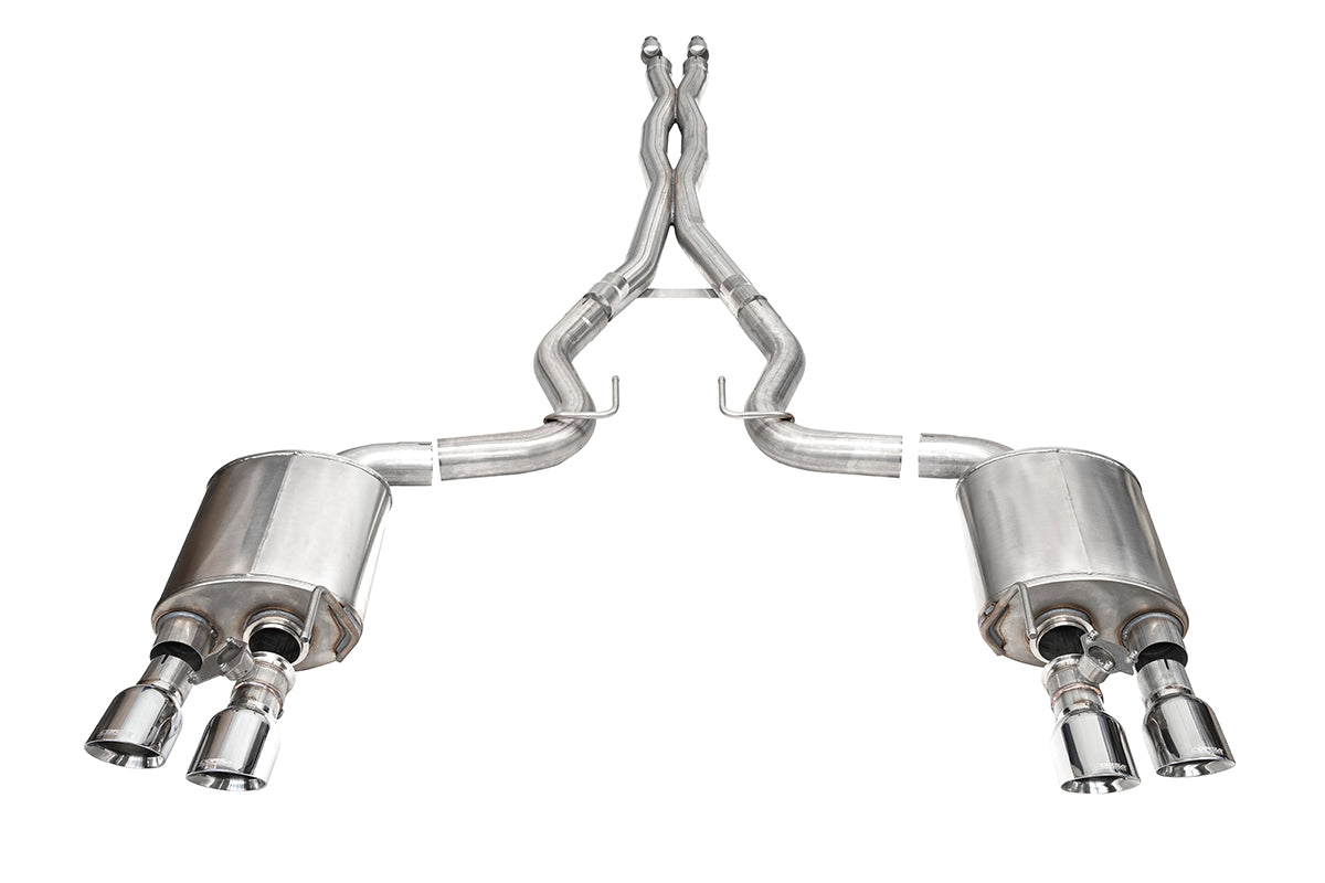 Corsa Xtreme Valved / 3.0 in Cat-Back 4.5 in Slash Tips | 2024 Mustang Dark Horse Coupe (21265)