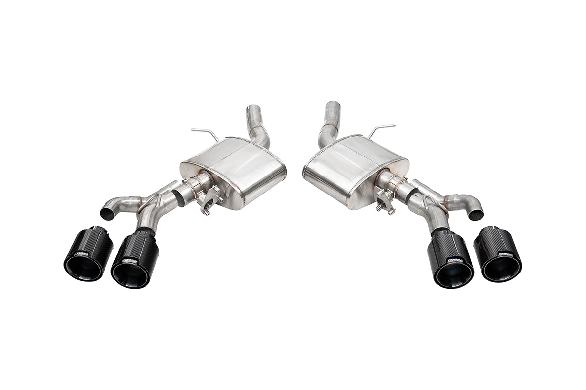 Corsa Sport Valved / 3.0 in Axle-Back 4.5 in Carbon Fiber Twin Tips | 2022+ Cadillac CT4-V Blackwing (21319CF)