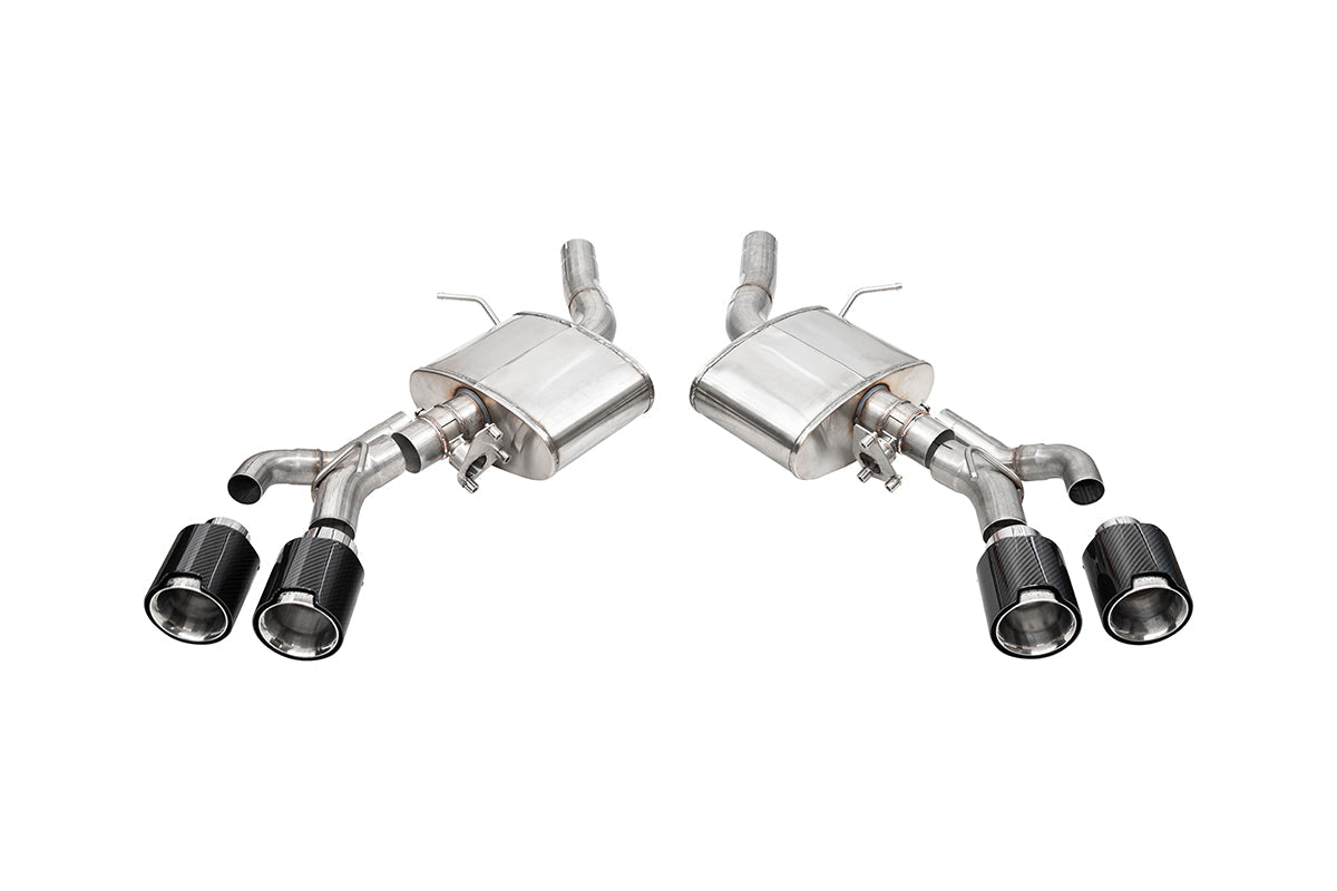 Corsa Sport Valved / 3.0 in Axle-Back 4.5 in Carbon Fiber Twin Tips | 2022+ Cadillac CT4-V Blackwing (21319CF)