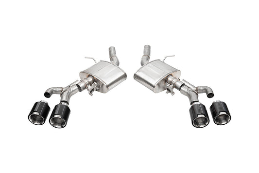 Corsa Sport Valved / 3.0 in Axle-Back 4.5 in Carbon Fiber Twin Tips | 2022+ Cadillac CT4-V Blackwing (21319CF)
