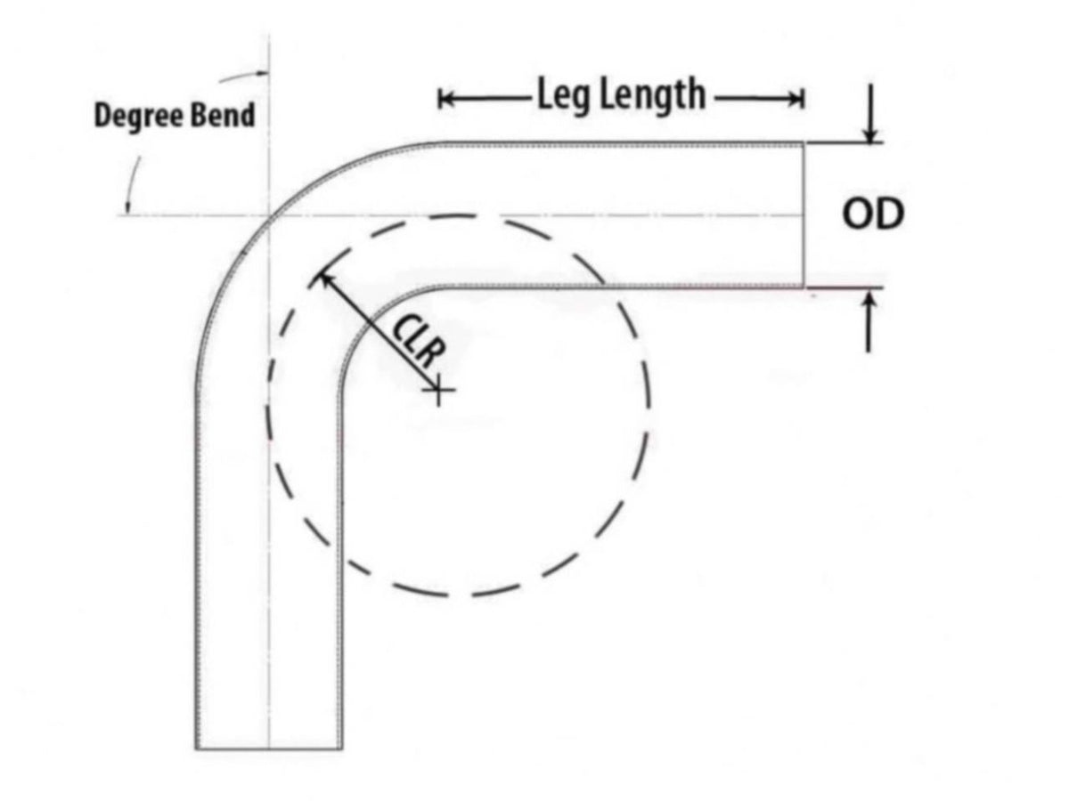 FR SPORT HPS Performance Products HPS 4" OD 15 Degree Bend 6061 Aluminum Elbow Pipe Tubing 16...