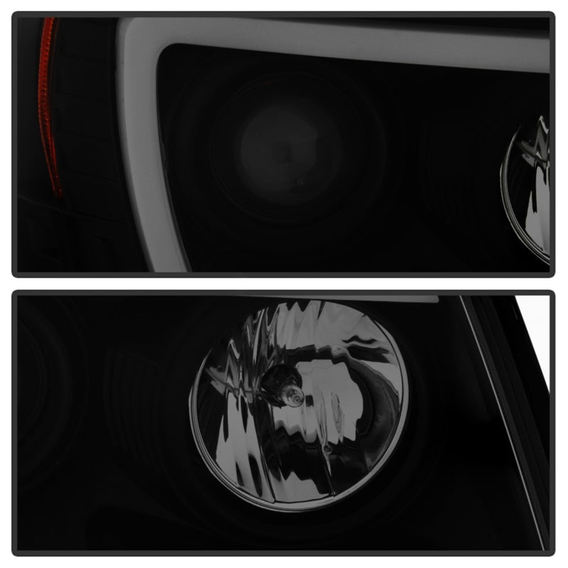 FR SPORT Spyder 05-11 Toyota Tacoma Ver 2 Proj Headlights - Light Bar DRL - Black Smoke...