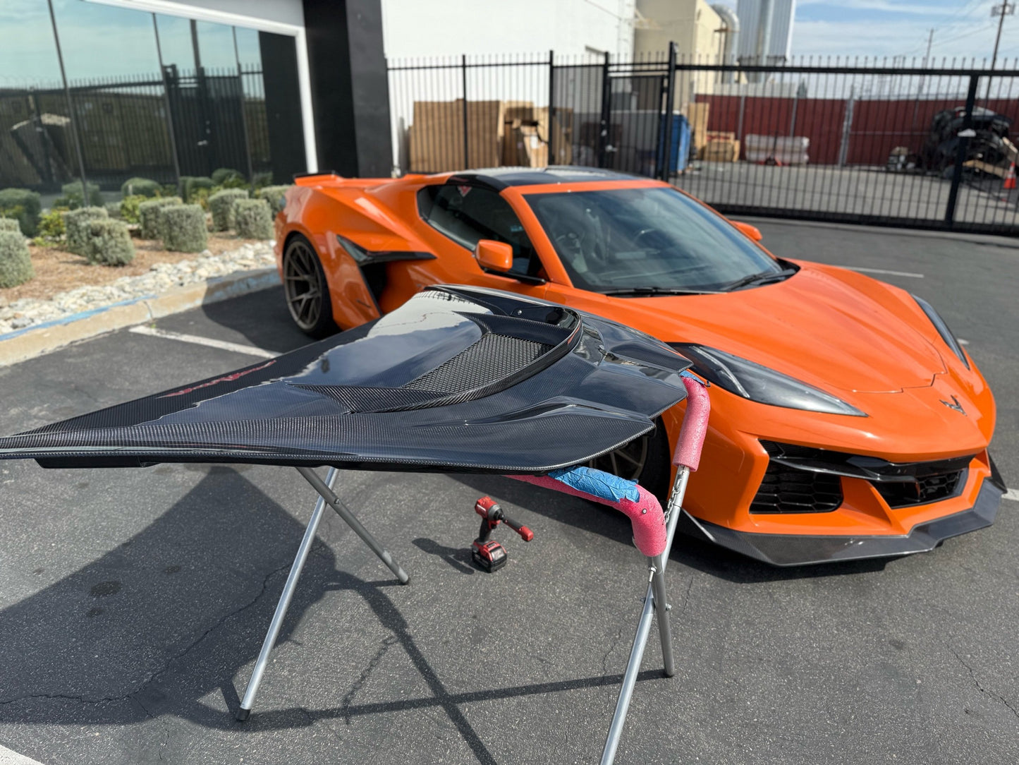 C8 ZR1 Replica Hood | 2020+ Corvette C8 ZR1 Style Hood (Double Sided Carbon Fiber 2pc Hood For Stingray/Z06/E-Ray)