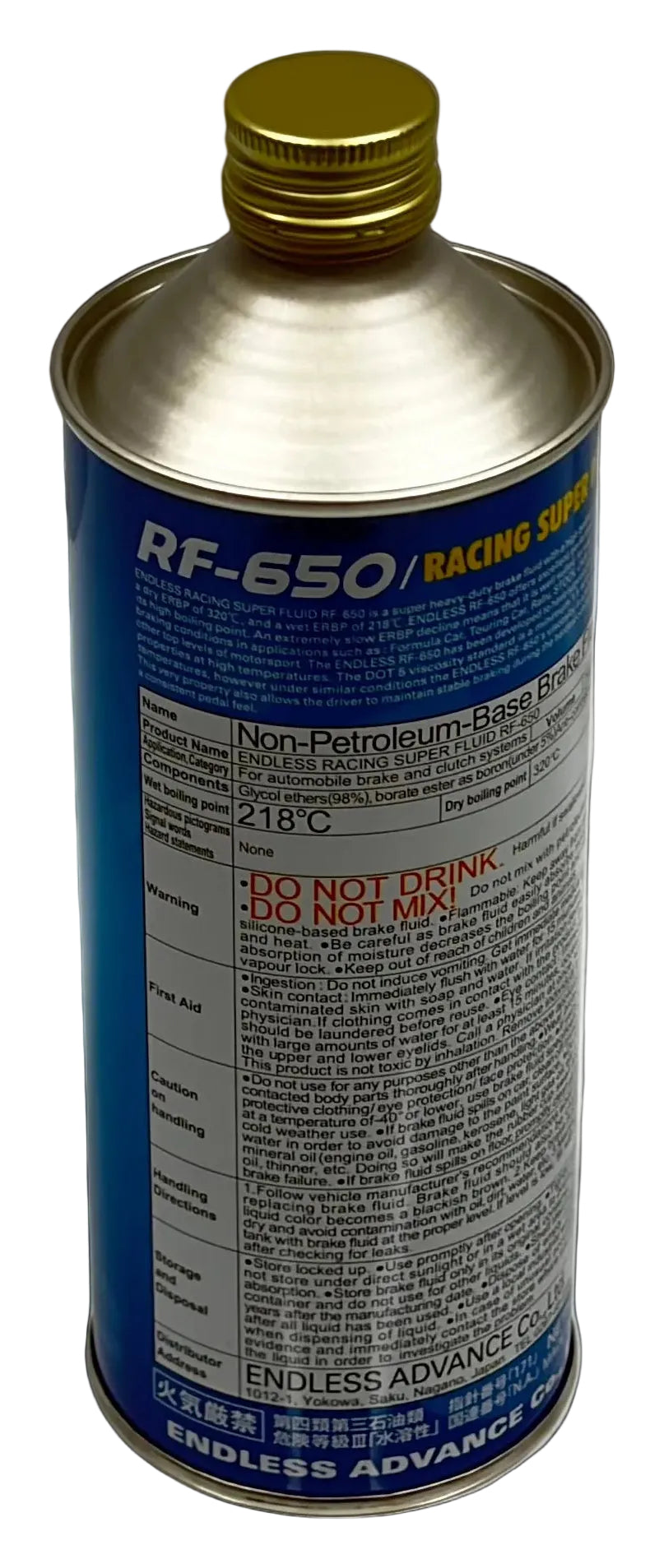Endless RF650 Racing Brake Fluid 500 mL