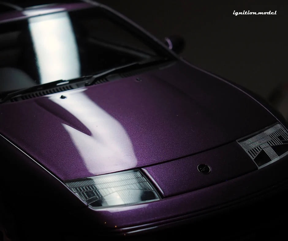 STM Diecast Ignition-Model Nissan Fairlady 300 ZX Z32 2by2 RHD Purple Metallic 1:18 - View 6