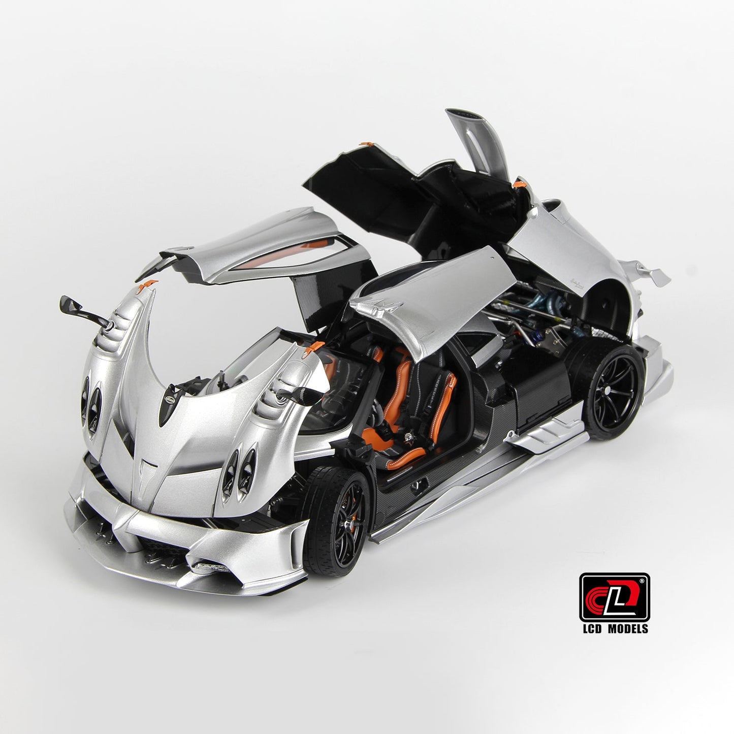 LCD 2020 Pagani Imola Silver w/ Black Wheels 1:18