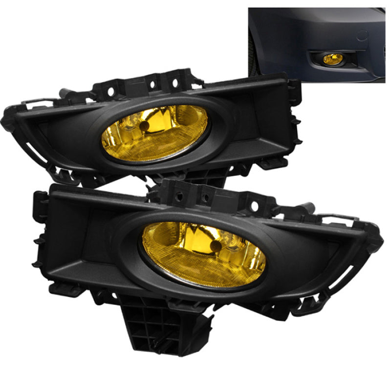 FR SPORT Spyder Mazda 3 07-08 4Dr OEM Fog Lights (Wont Fit Sports/Gt Or Htchbck)w/swch Yellow...