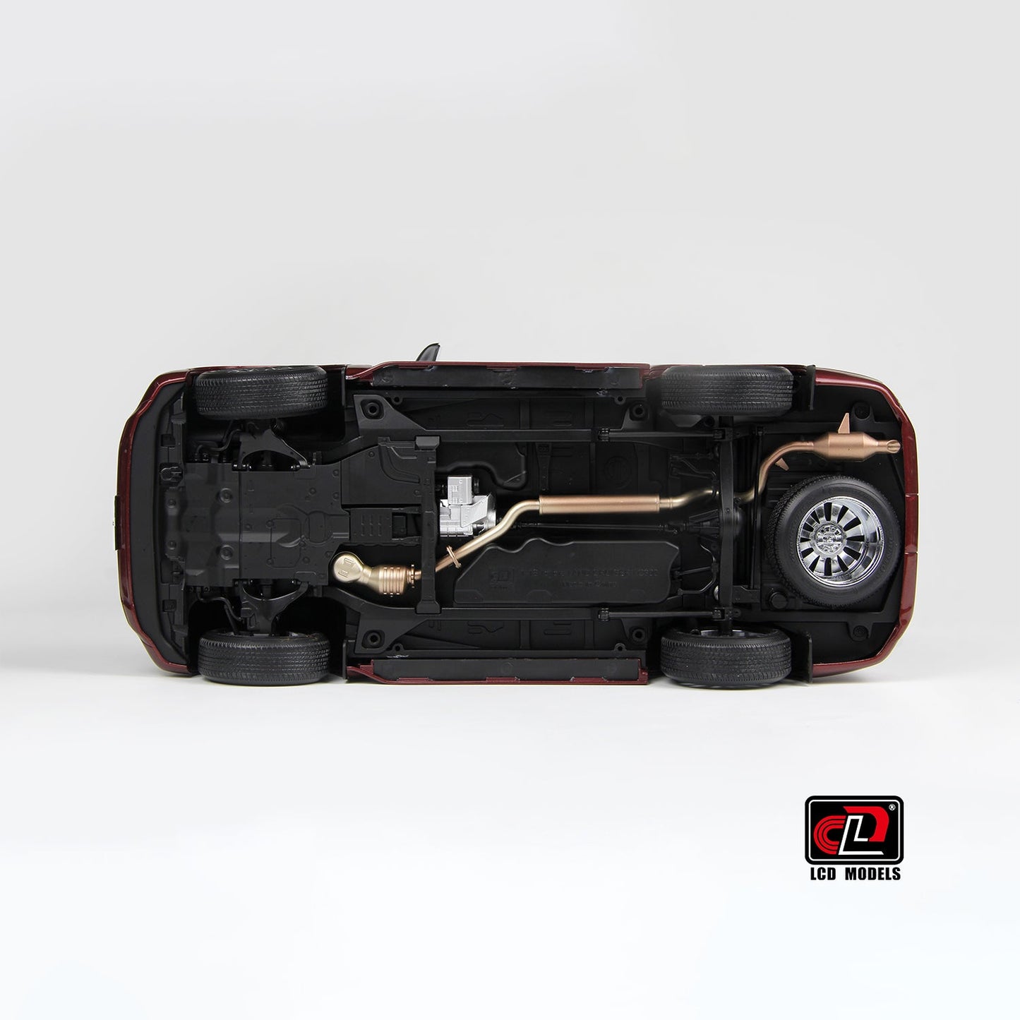 LCD Toyota Land Cruiser 300-ZX Dark Red 1:18