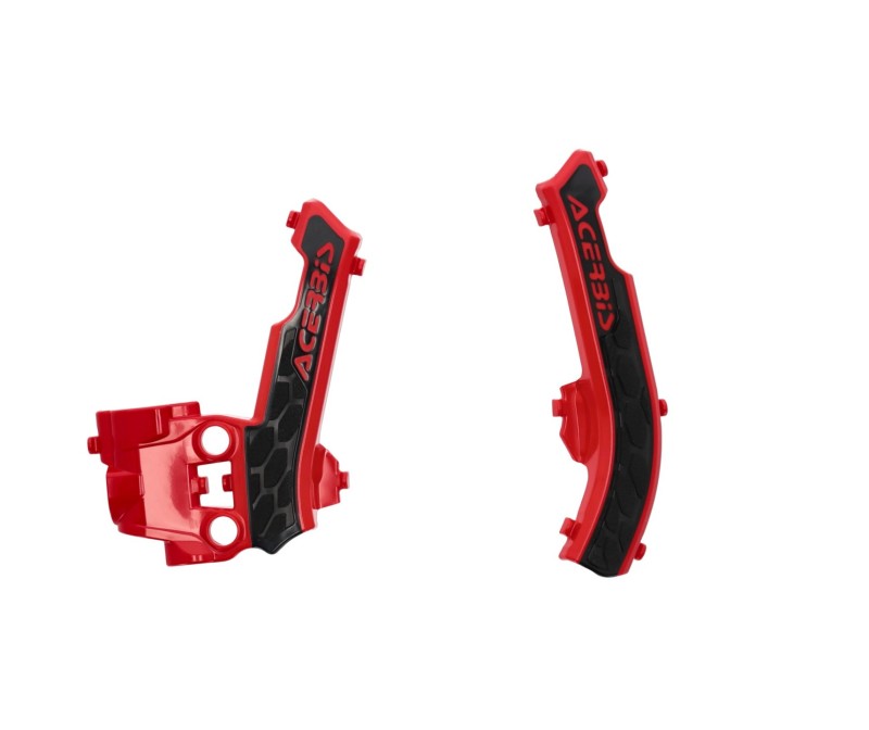 Acerbis 17+ KTM SX50/ SX-E 3/SX-E 5/ Husq EE 5/TC50/ GasGas Frame Guards- X-Grip - Red/Black 2979611018