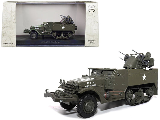 Rapid Vehicles White M16 Multiple Gun Motor Carriage Olive Drab "United States Army" 1/43 Diecast...