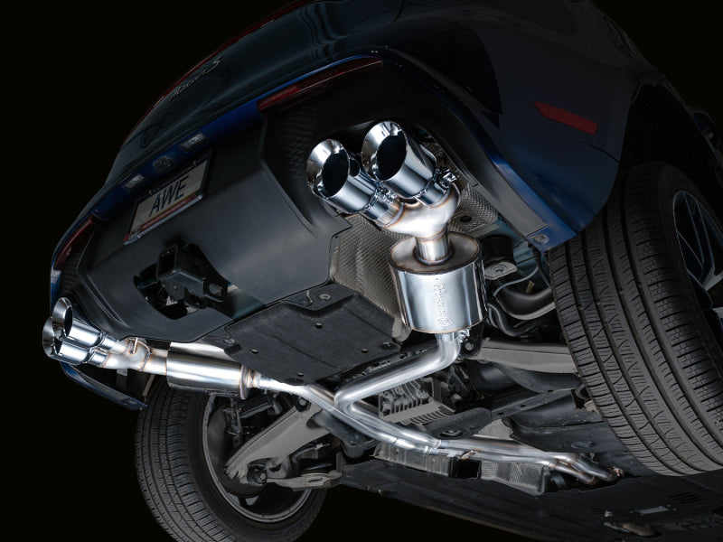 AWE Tuning 2022+ Porsche Macan 2.9TT Touring Edition Catback Exhaust w/ Chrome Silver Tips 3015-42952