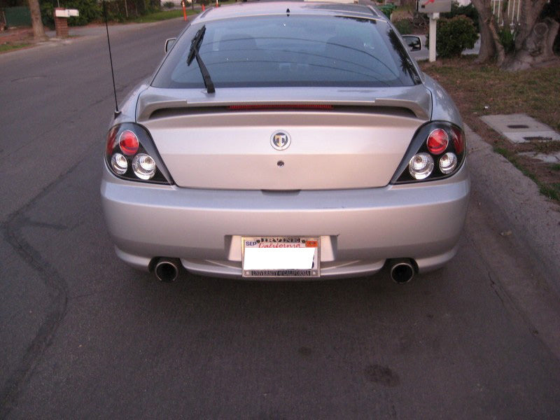 FR SPORT Spyder Hyundai Tiburon 03-05 Euro Style Tail Lights Black ALT-YD-HYT03-BK 5005434 - View 4