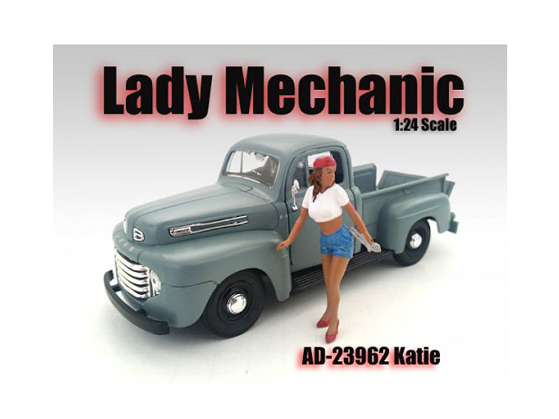 Rapid Vehicles Lady Mechanic Katie Figurine for 1/24 Scale Models by American Diorama  free...