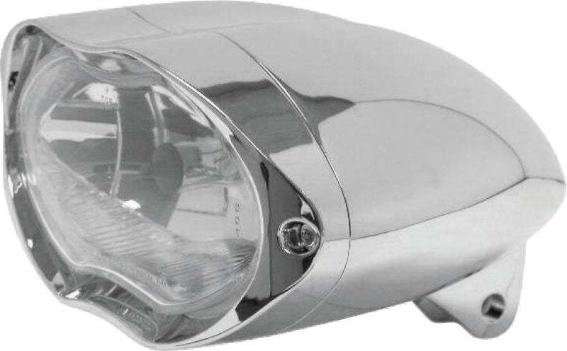 Bikers Choice Chrome Sunray Headlight Bottom Mount Universal Custom 55/60W H4 482821
