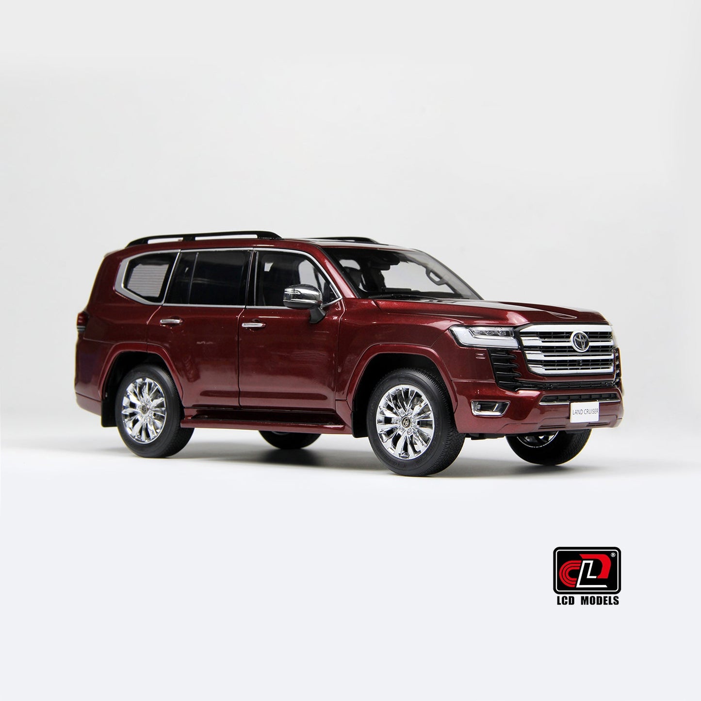 LCD Toyota Land Cruiser 300-ZX Dark Red 1:18