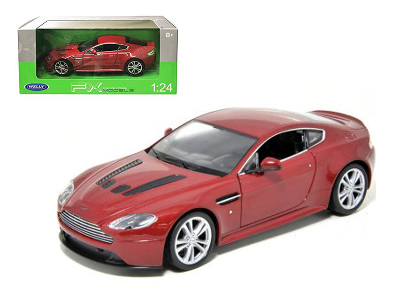 Rapid Vehicles 2010 Aston Martin V12 Vantage Red 1/24 Diecast Model Car by Welly  free shipping...