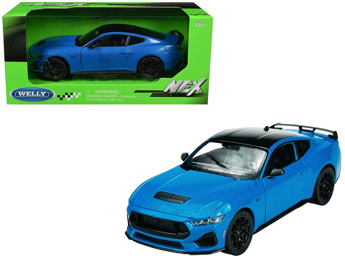 Rapid Vehicles 2024 Ford Mustang GT 5.0 Blue with Black Top "NEX Models" Series 1/25 Diecast...