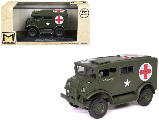 Rapid Vehicles Chevrolet C8A Ambulance Olive Drab "United States Army" 1/43 Diecast Model by...