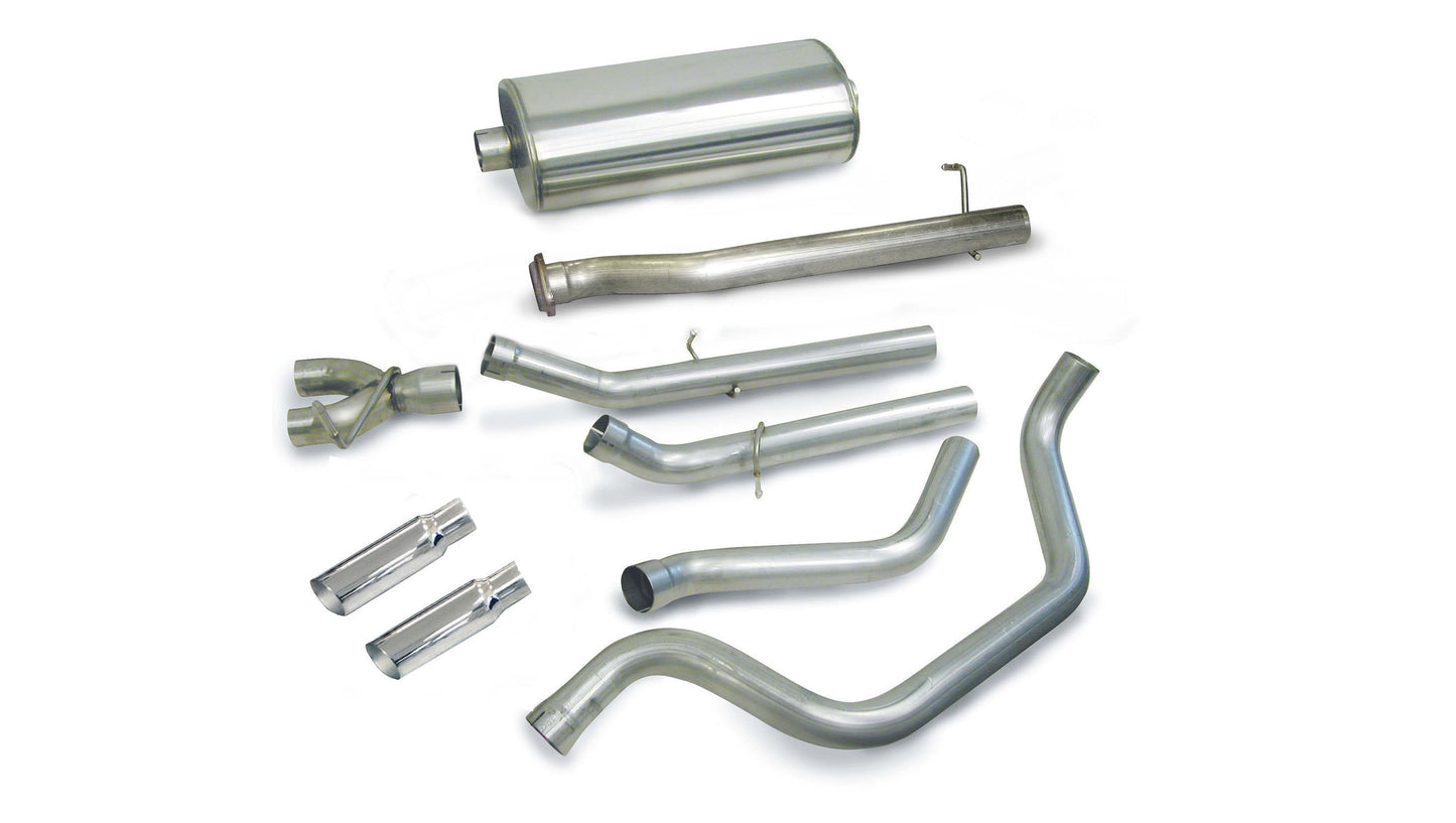 Corsa Sport / 3.0 in Cat-Back DRE 4.0 in Single Tips | 99-06 Silverado Sierra 4.8L 5.3L 133WB (24275)