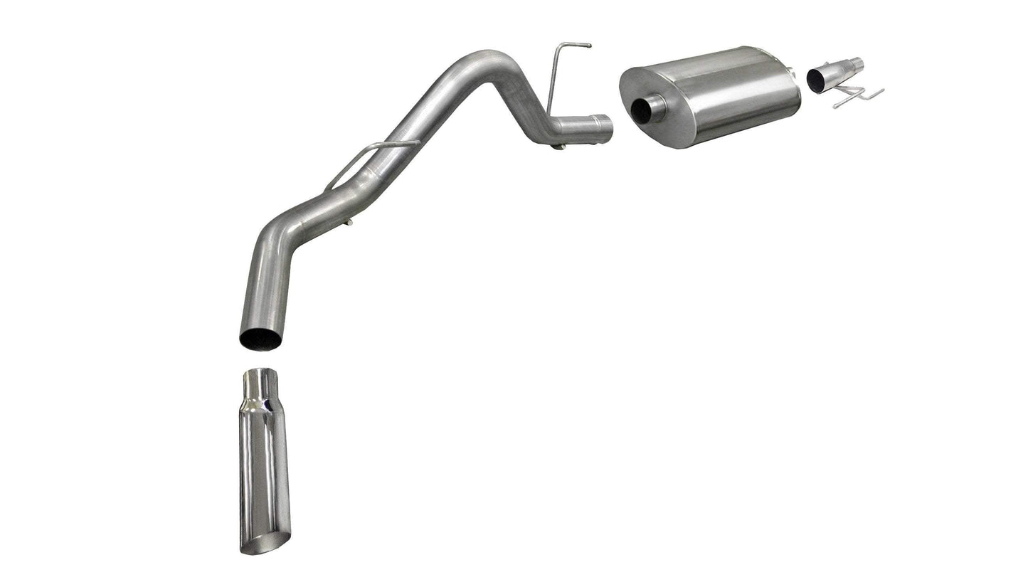 Corsa Sport / 3.0 in Cat-Back SSE 4.0 in Single Tip | Ford F-150 EcoBoost 2011-2014 3.5T (24392)