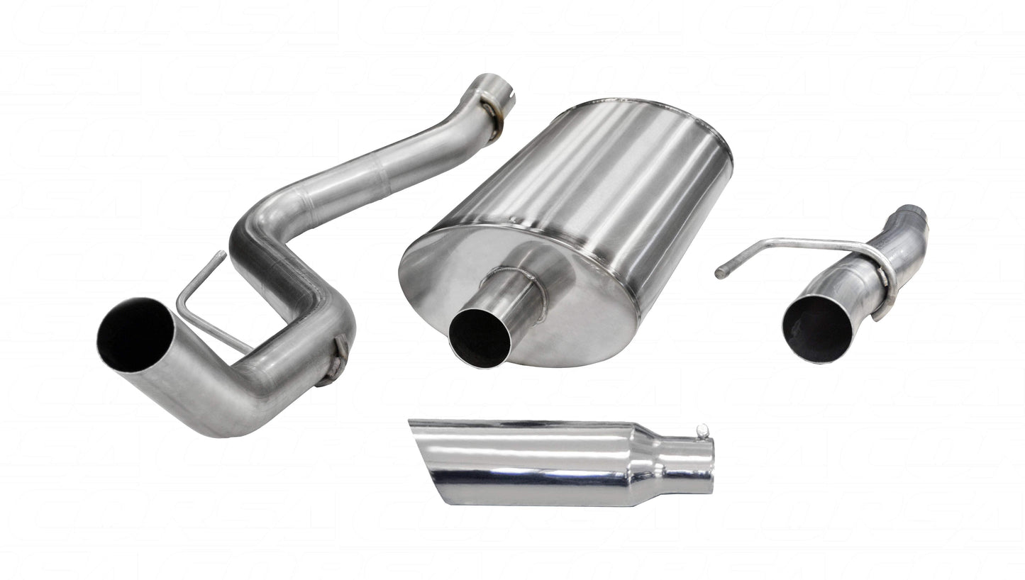 Corsa Sport / 3.0 in Cat-Back SSE 4.0 in Single Tip | Ford F-150 V8 2011-2014 6.2L (24394)