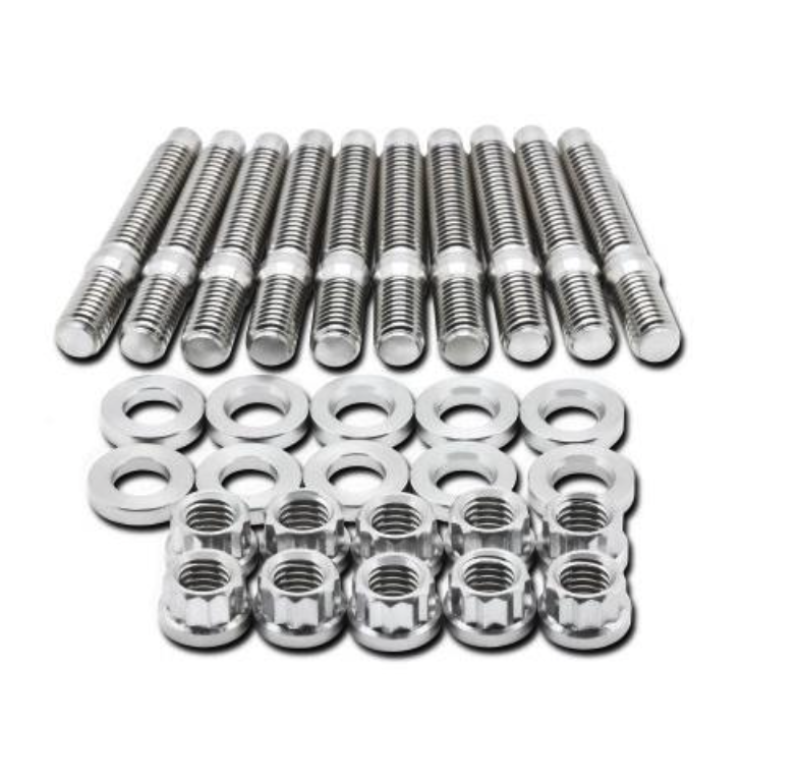 FR SPORT BLOX Racing SUS303 Stainless Steel Exhaust Manifold Stud Kit M8 x 1.25mm 45mm in Length...