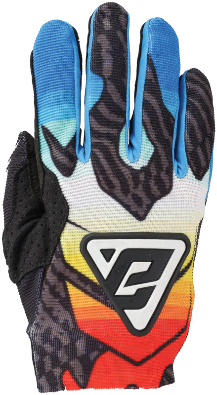 Answer 24 Aerlite Drip Gloves Black/White/Rainbow Youth - XL 442835
