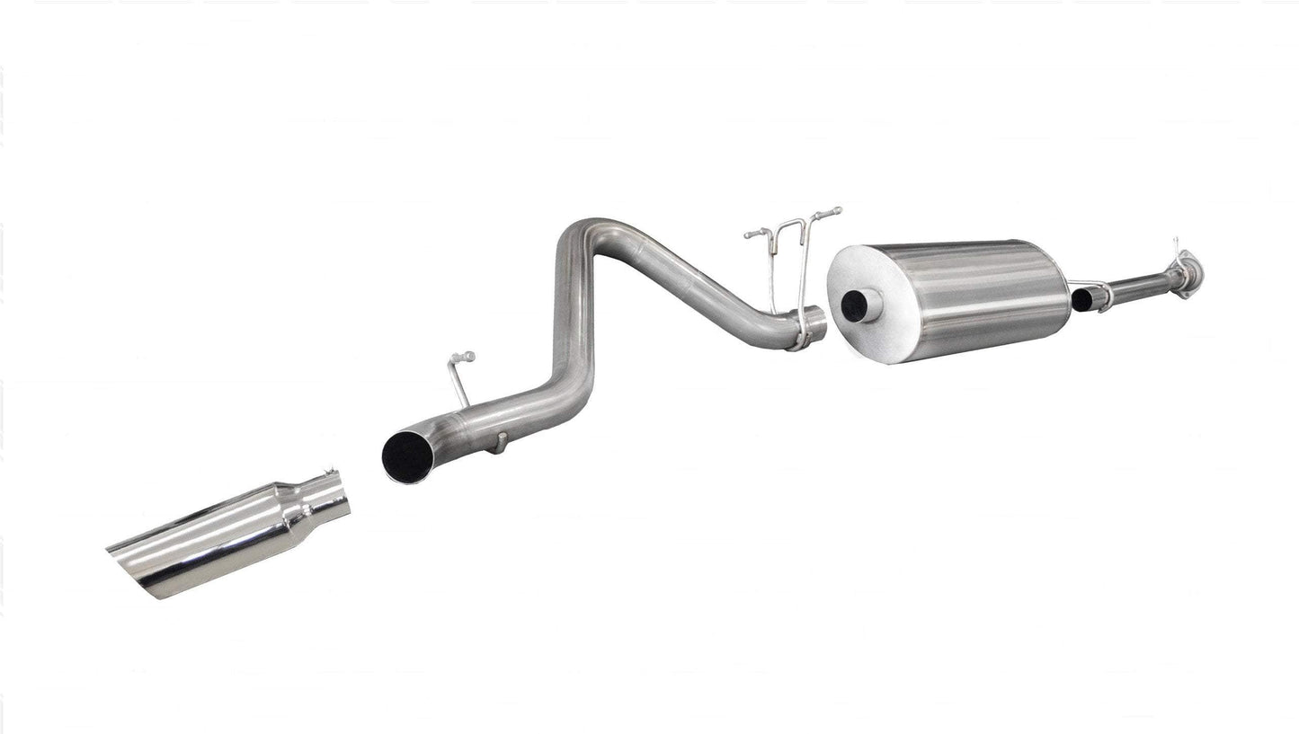 Corsa [OBSOLETE] Sport / 3.0 in Cat-Back SSE 4.0 in Single Tip | 11-14 Silverado Sierra 2500 6.0L 153WB (24794)