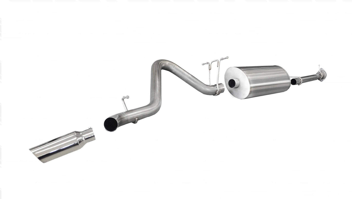 Corsa [OBSOLETE] Sport / 3.0 in Cat-Back SSE 4.0 in Single Tip | 11-13 Silverado Sierra 2500 6.0L 158WB (24796)
